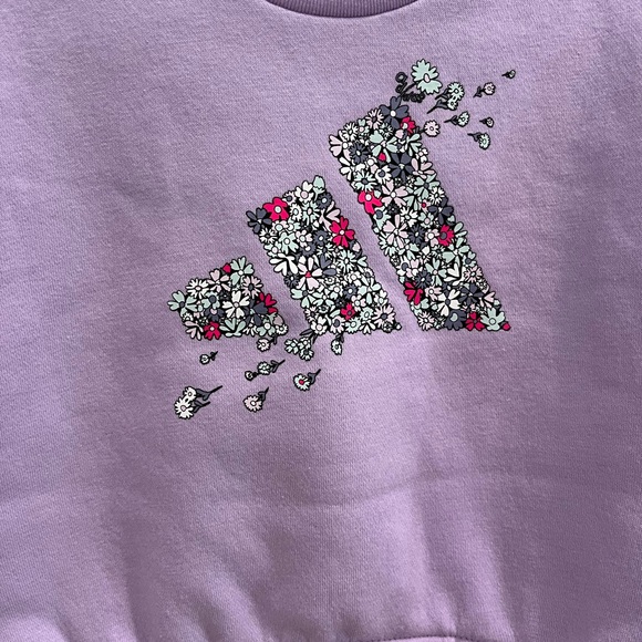 NWT Adidas Toddler Girls 2-Piece Flutter Sleeve Pullover & Joggers Set Size 2T - Picture 5 of 10